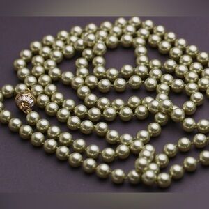Heidi Daus Green Pearl Necklace